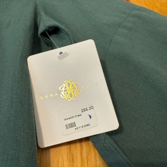 Anna Cate Meredith Mini Dress SIZE XS Pink Green Forest / Lilac Embroidered NWT - Picture 7 of 16